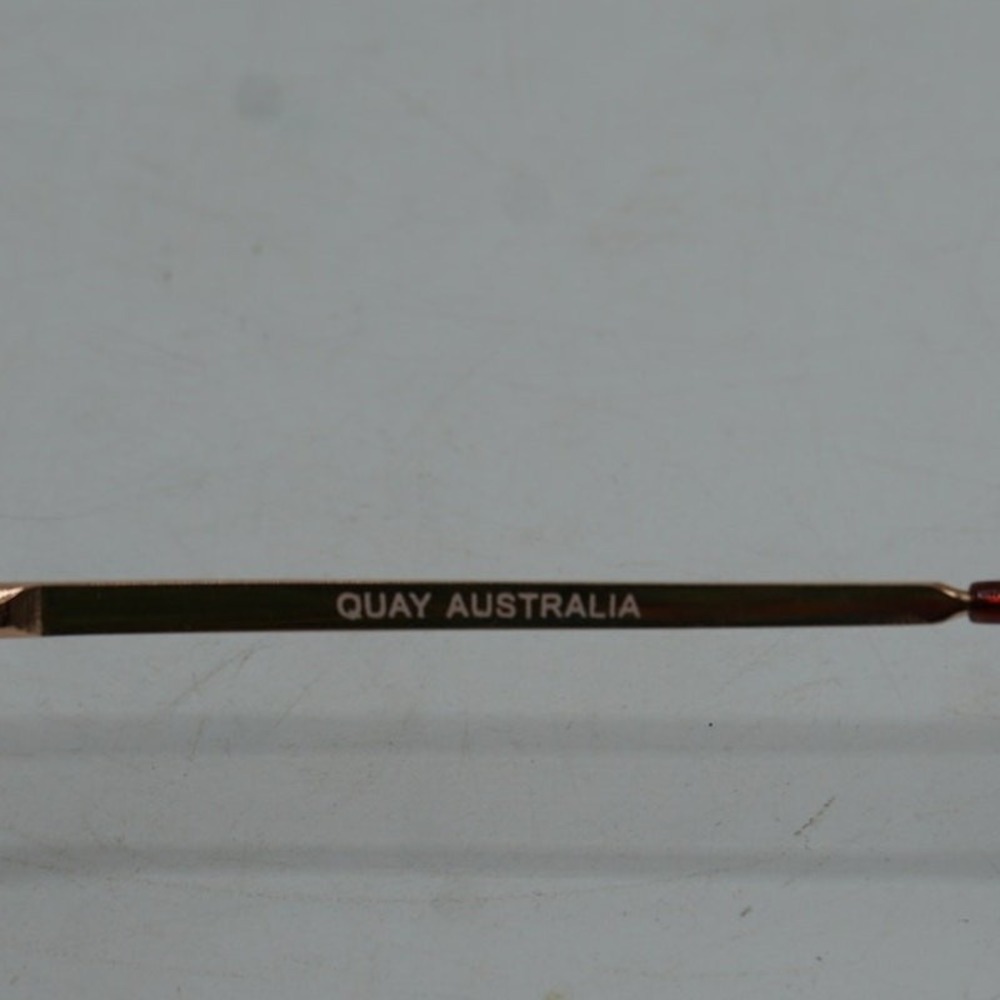 Quay Australia Santa Fe Sunglasses Rose Gold / Pink Mirrored Aviator Sunglasses - Picture 6 of 6